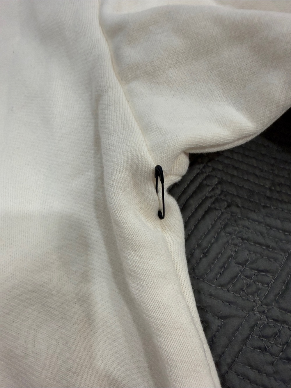 Alo Soft Cream/ ivory Logo Hoodie - Picture 4 of 7